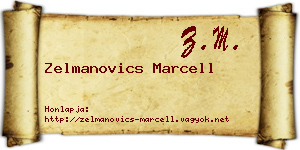 Zelmanovics Marcell névjegykártya